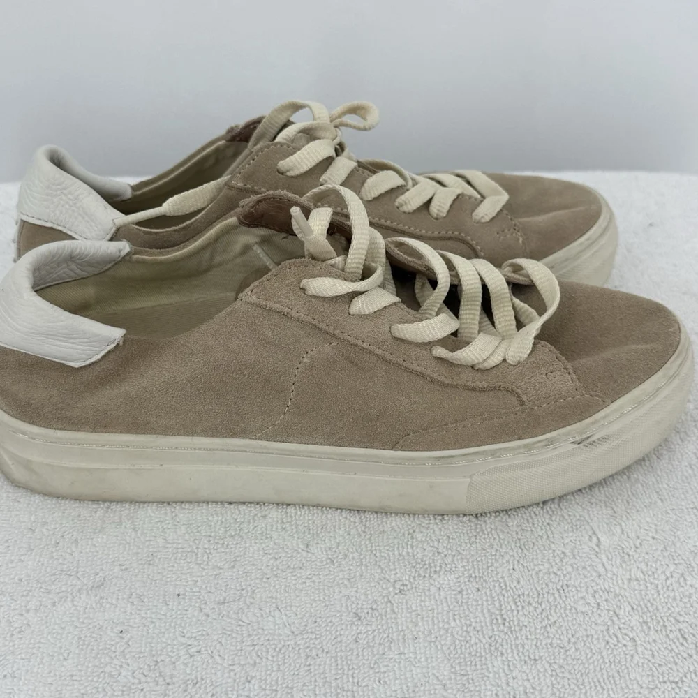 Soludos Platform Leather Women's Size 8 Sneakers Ibiza Nude
